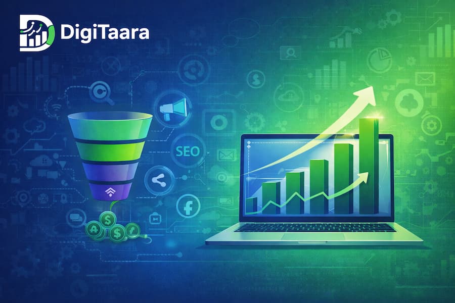 Marketing funnel Illustration