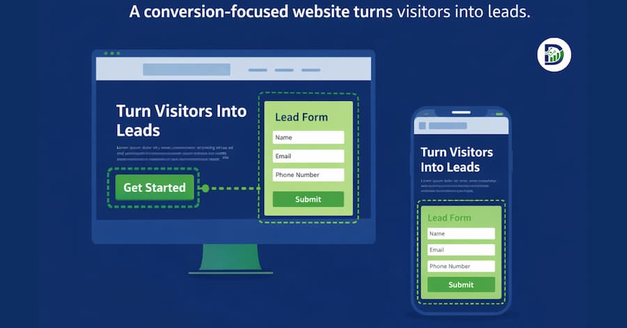 high converting business website for lead generation
